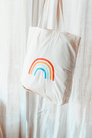 Totebag regenboog