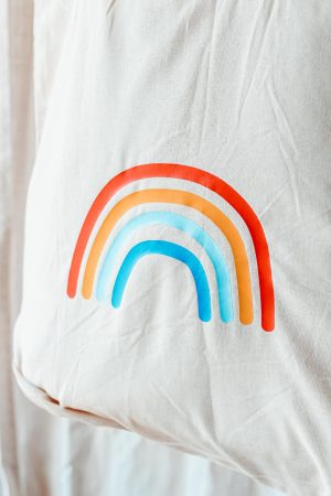 Totebag regenboog - Afbeelding 2