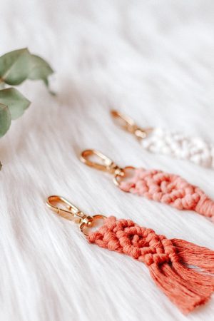 Macrame sleutelhanger Vivi