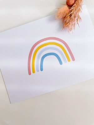 Regenboog kaartje