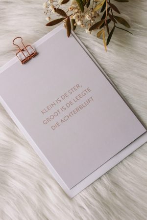 Klein is de ster