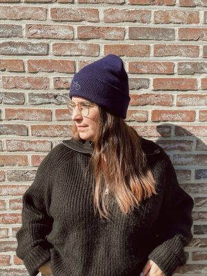 Muts donkerblauw
