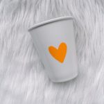 Tas hartje geel