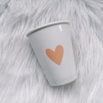 Tas hartje peach