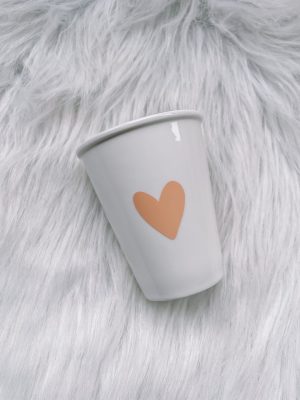 Tas hartje peach