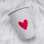 Tas hartje roze