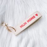 Sleutelhanger mijn mama beige