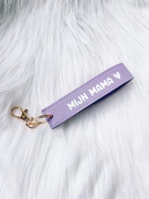 Sleutelhanger mijn mama paars