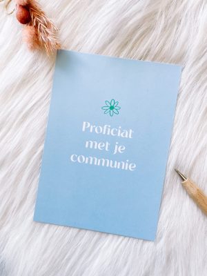 Proficiat met je communie