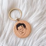 Houten sleutelhanger - Harry