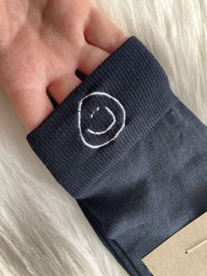 Kousen donkerblauw smiley 43/46