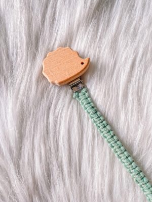 Macrame fopspeenkoord munt
