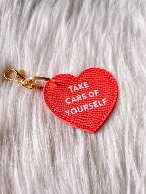 Sleutelhanger hartje rood