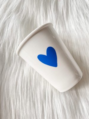 Tas hartje kobalt