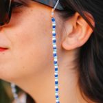 Brillenkoord blauw tinten