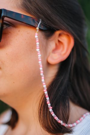 Brillenkoord roze tinten