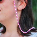 Brillenkoord roze/wit