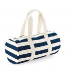 Reis- en logeertas blauw/wit strepen
