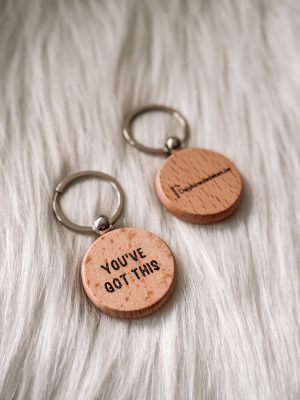 Houten sleutelhanger - You've got this