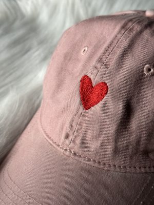 Pet roze hartje rood