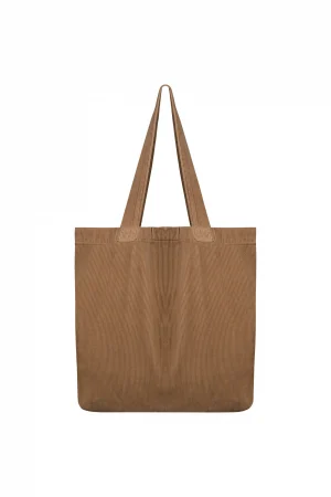 Tas van ribfluweel: camel