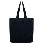 Tas van ribfluweel: donkerblauw