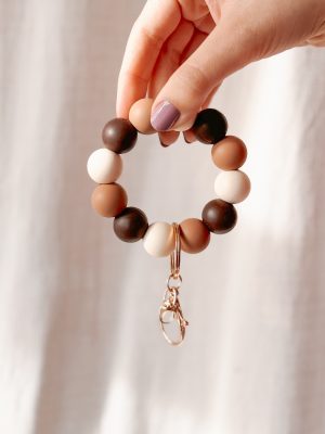 Kralen sleutelhanger: nude