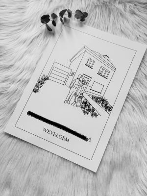 Lijntekening print