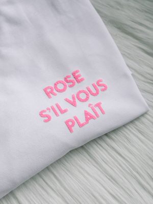 T-shirt rose s'il vous plaît
