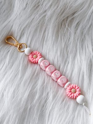 Mama sleutelhanger - roze