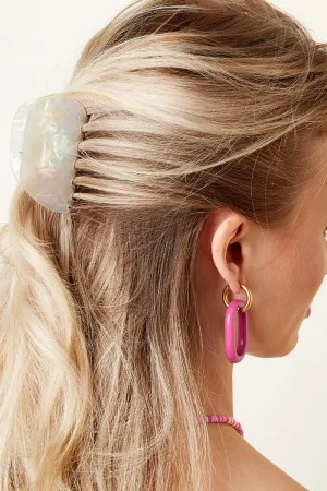 Hairclip abstract parelmoer