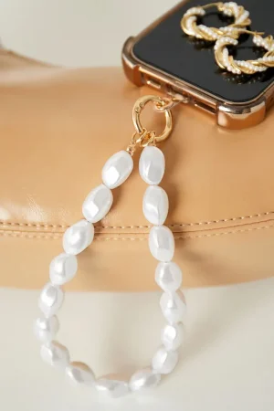 Phone cord pearl round