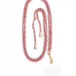 Phone cord cotton rood mix