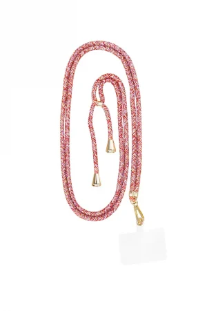 Phone cord cotton rood mix