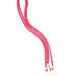 Phone cord cotton fluo roze