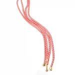 Phone cord cotton rood/roze