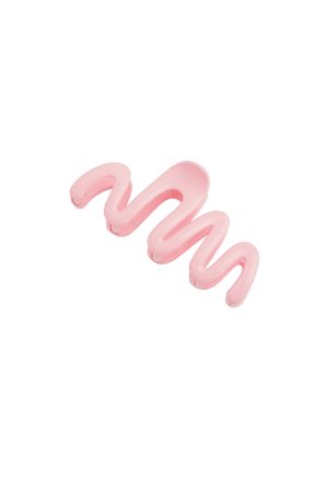 Hairclip zigzag roze