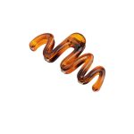 Hairclip zigzag bruin