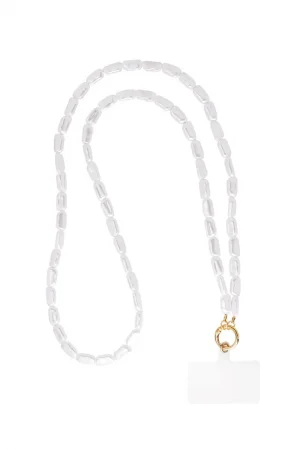 Phone cord pearl square long