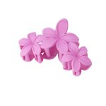 Hairclip grote bloemen fushia