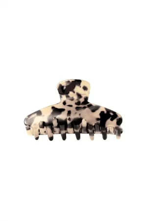 Hairclip spotted beige