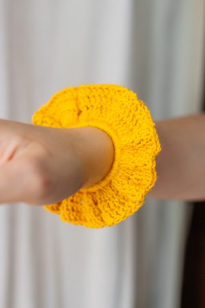 Scrunchie felgeel - Afbeelding 2