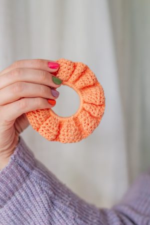 Scrunchie pasteloranje
