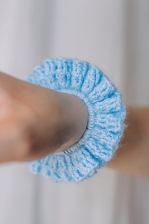 Scrunchie pastelblauw - Afbeelding 2
