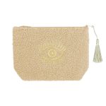 Make-up bag teddy oog beige