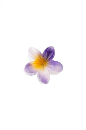 Hairclip bloem klein paars