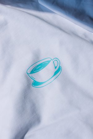 T-shirt slow coffee roze/cyaan - Afbeelding 5