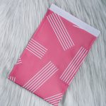 Cadeauzakje m: roze strepen / 3 stuks