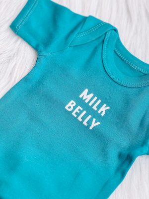 Donker turquoise romper korte mouwen