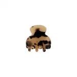 Spotted hair clip xs beige